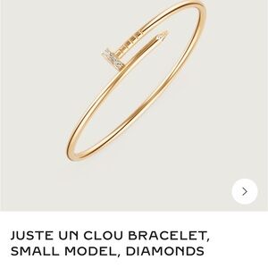 Gold Juste Un Clou Bracelet with Diamonds